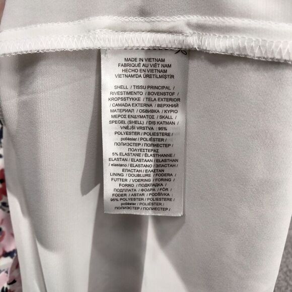 Lauren Ralph Lauren Faux Wrap Dress Womens Size 8 Multicolor Floral Sleeveless - Picture 8 of 12